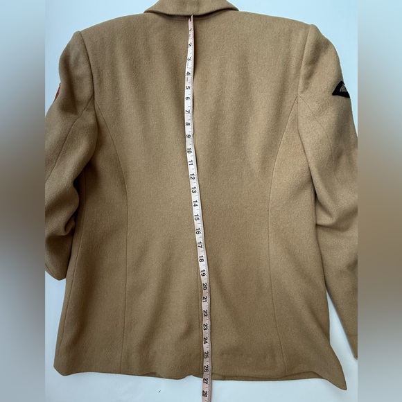 Vintage Lauren Ralph Lauren Angora-Wool Varsity Crest Blazer - Size 8 w/patches - Picture 10 of 16